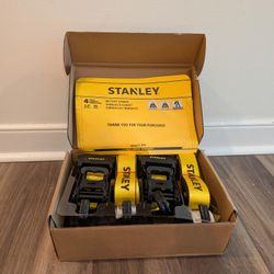 Stanley 4 Ratchet Straps - 1.5" W X 16ft L