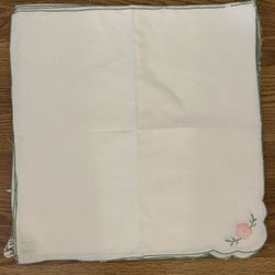 Vintage Cotton Cocktail Napkins Set Of 8