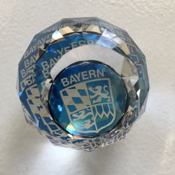 Bayern Bavaria Crystal Desk Weight 