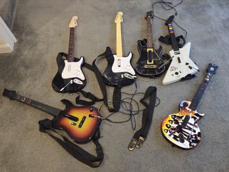 Guitar Hero/Rock Band gear bundle.