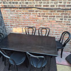 All Wood Heavy Duty Dining Table