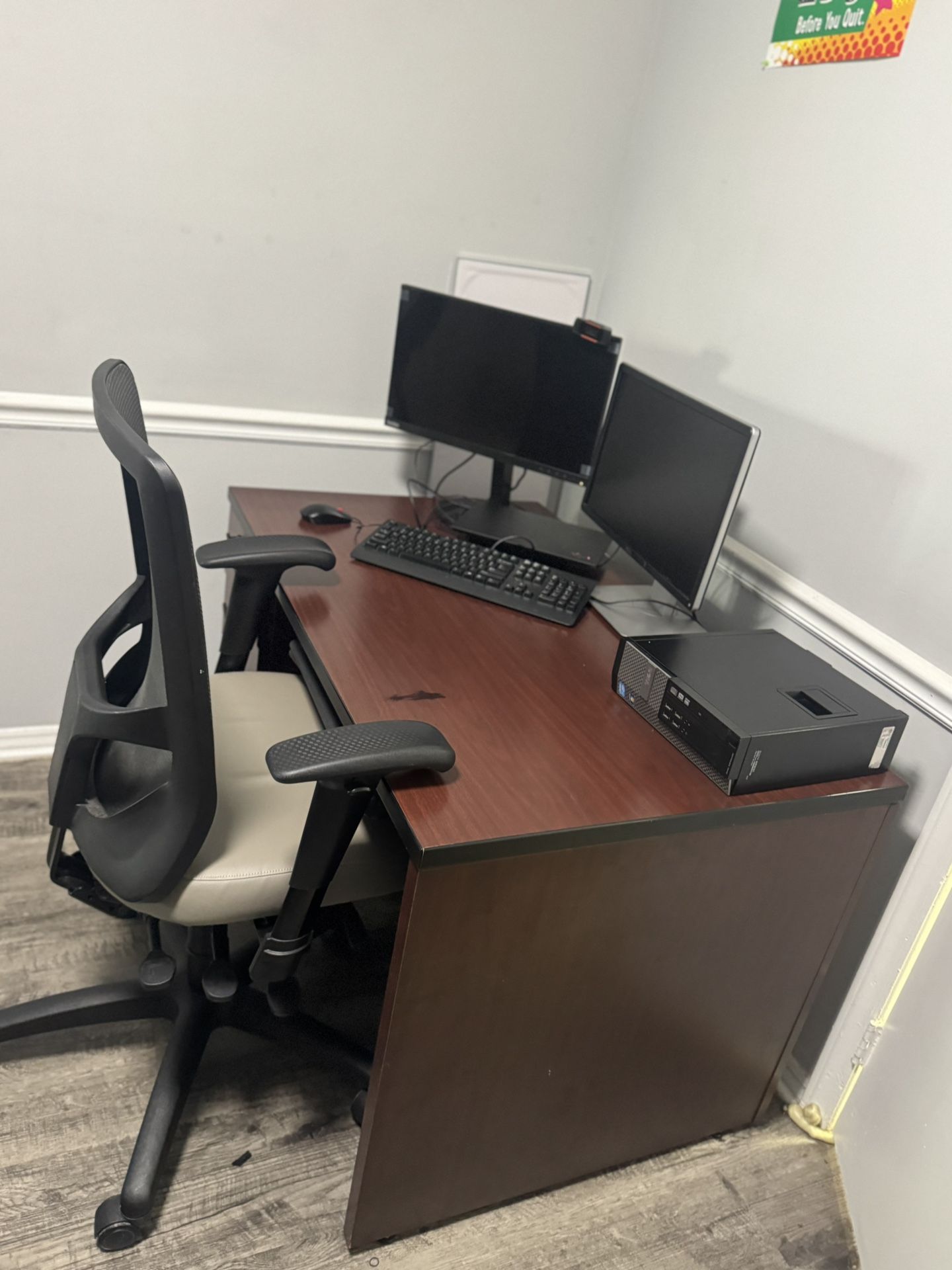 Computer Desk With Chair