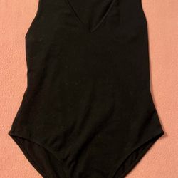 Kendall & Kylie - black tank bodysuit 