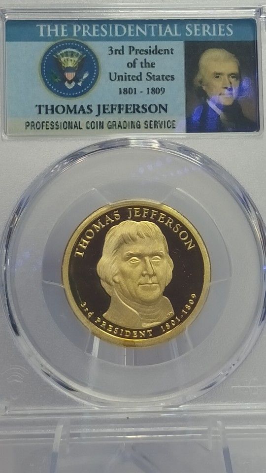 2007 S $1 Thomas Jefferson Dollar PCGS PR69DCAM #313 Transparent PRicing