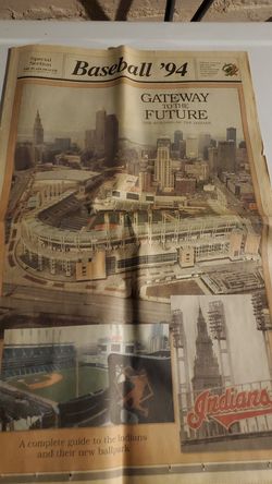 newspaper baseball Indian 1994,$10