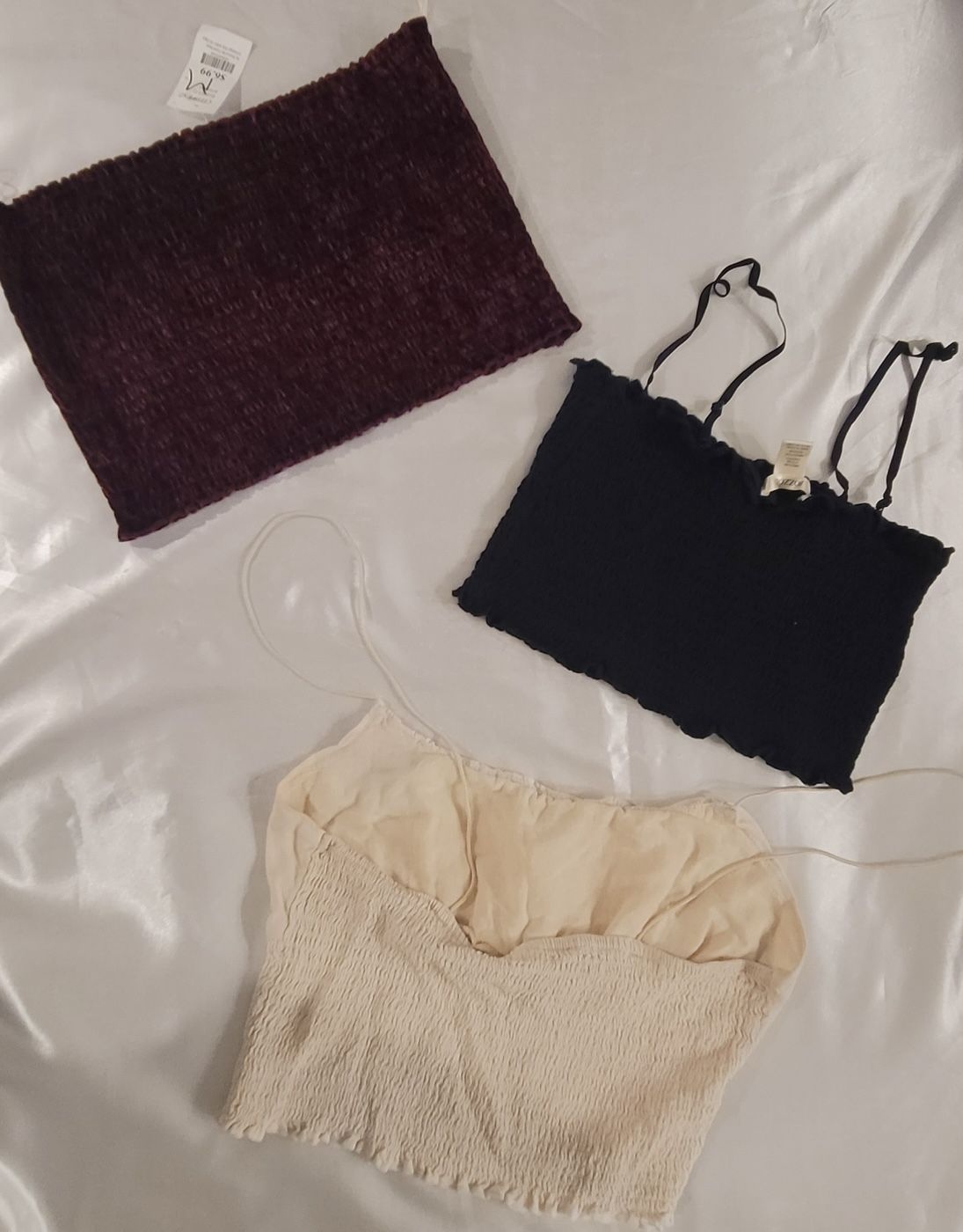 Women thin Strap Crop Tops  An Suede Tunic top 