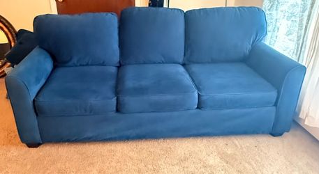 Navy Blue 3-Seat Sofa – $250 OBO