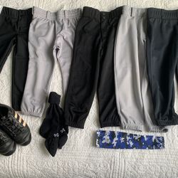 Kids baseball pants, Cleats, Sleeve, Socks