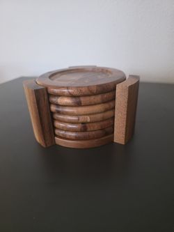 Wood Coaster Set