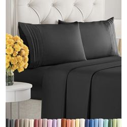 malouf fine linens full size sheet set 4 Piece