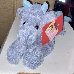 FAO Schwarz 14" Purple Dragon Stuffed Plush 