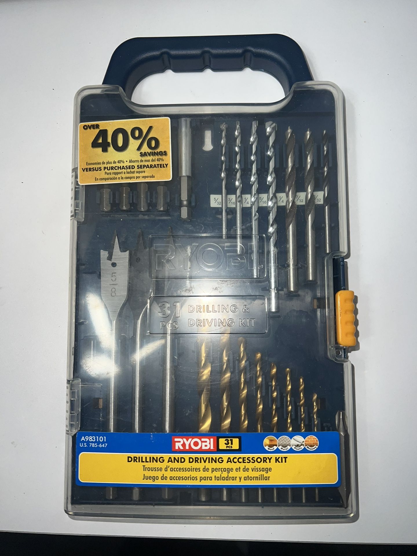 Ryobi 30 pc drilling and driving kit