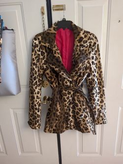 Leopard print Pea coat