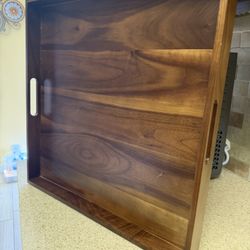 Large Serving Tray With Handles 
