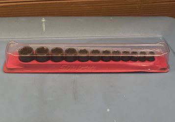 Snap-on Tools 12 pc 3/8" Drive 6-Point SAE Flank Drive® Shallow Impact Socket Set (5/16-1")