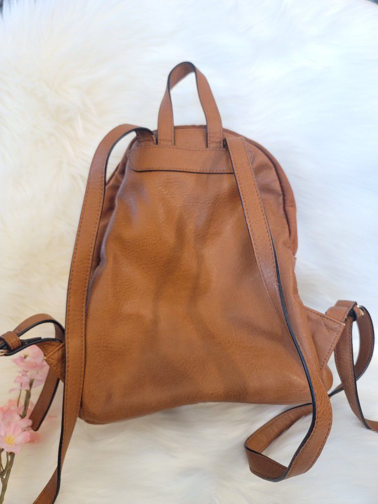 Lauren Conrad Black Leather Backpack Purse Pre Owned