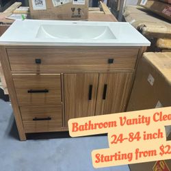Bathroom Vanity Clearance,30-84 inch 10.930