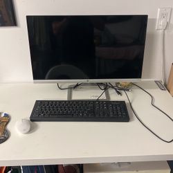HP Desktop And Keyboard