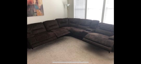 Power Reclining Sectional Couch
