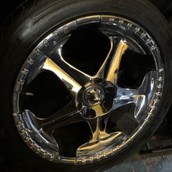 22” Chrome For Chevy 6 Lugs Tahoe Cadillac Silverado GMC