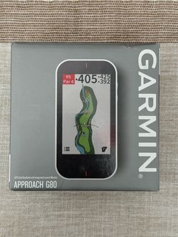 Garmin Approach G80, All-in-One Premium GPS Golf Handheld with Integrated Launch Monitor, 3.5" Touchscreen