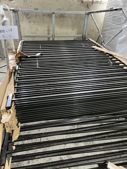 6ft Tall Flat Top And Flat Bottom Steel Fence On Sale