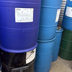 Lot of Free Steel And Plastic 55 Gal Drum