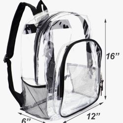 Clear backpack