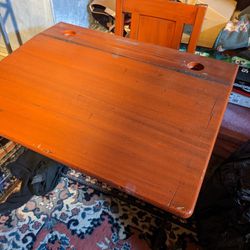 Antique students desk and chair