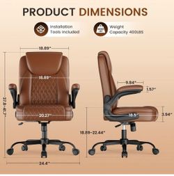 Executive Leather (Brown) Office desk chair