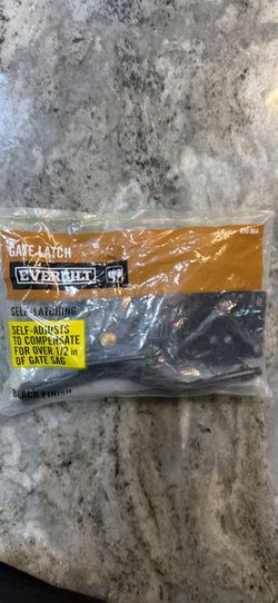 Everbilt Self-Latching Gate Latch Black Finish