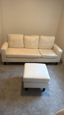 COUCH WITH OTTOMAN