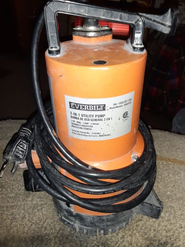 Everbilt 2in1 Utility Pump