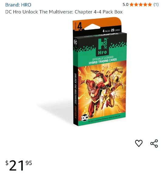 HRO
5.0
5.0 out of 5 stars
(1)
DC Hro Unlock The Multiverse: Chapter 4-4 Pack Box