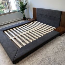 Platform Upholstered Bed Frame 