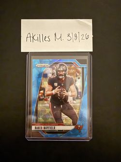 Baker Mayfield Prizm Blue ice /99