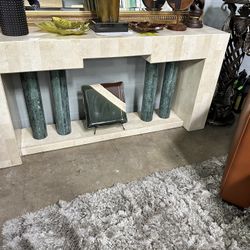 Marble console Tv Stand 