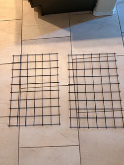 Black Wire Grid Panels – Set of 2