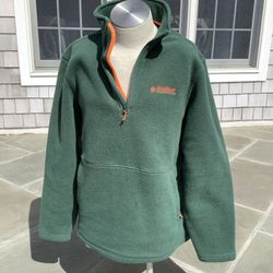 Alaskan Hardgear Fleece Sweatshirt Men’s Sz Large Green 1/4 Zip Duluth