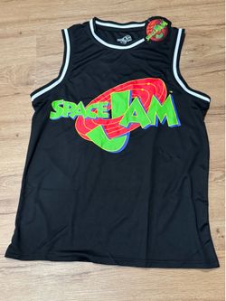 Space Jam Black Graphic Basketball Jersey Size:L