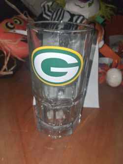 Green Bay Packers Glass Beer Mug