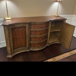 Drexel buffet and dining table with chairs