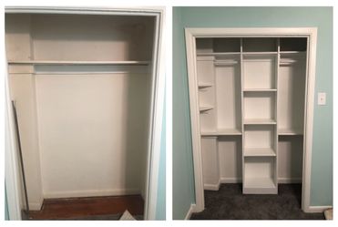 Closet shelves