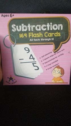 Subtraction cards