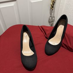 Seychelles Black Cloth Wedge