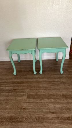 Antique Distress Two Night Stand Or Side Table Beautiful
