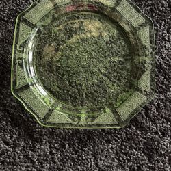 Vintage Uranium Glass Plate