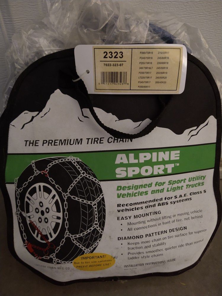 Tire Chains - Laclede Alpine Sport 2323- Fits F150 and Others