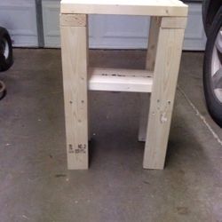 Side Stand Solid Wood