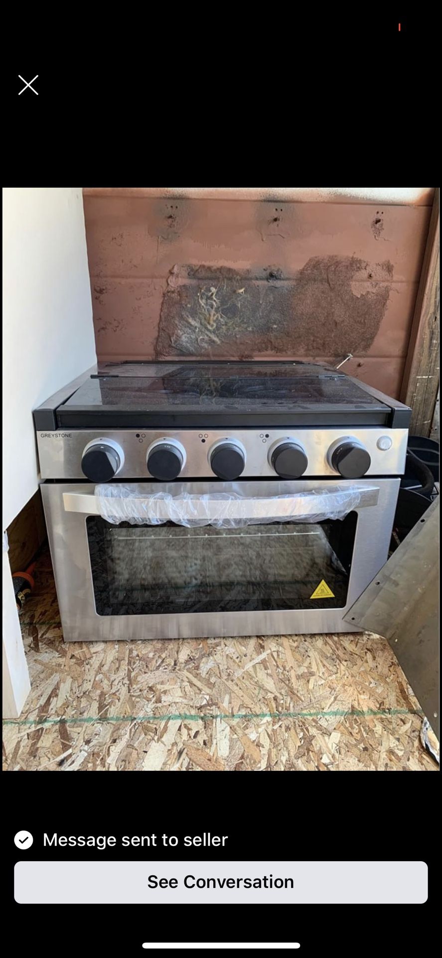 Greystone new rv stove